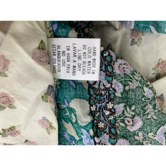 entro crochet neck sleeveless patchwork tunic top Size L - Picture 4 of 5